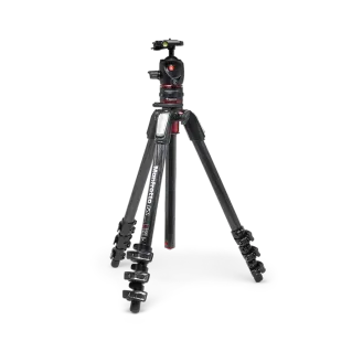 Manfrotto 055 Carbon Fibre 4-Section Tripod Kit with XPRO Ball Head and Quick Release