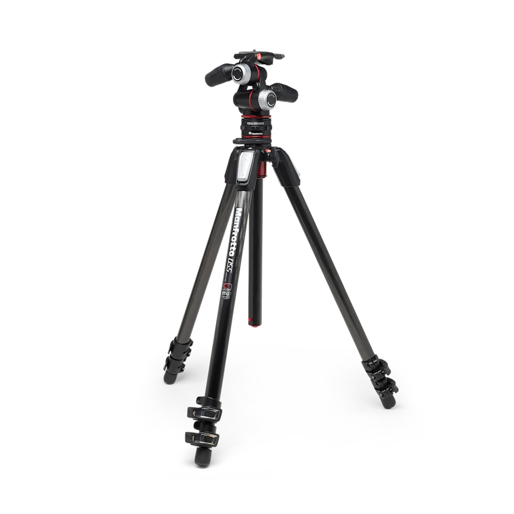 Manfrotto 055 Carbon Fibre 3-Section Tripod Kit with XPRO 3-Way Head