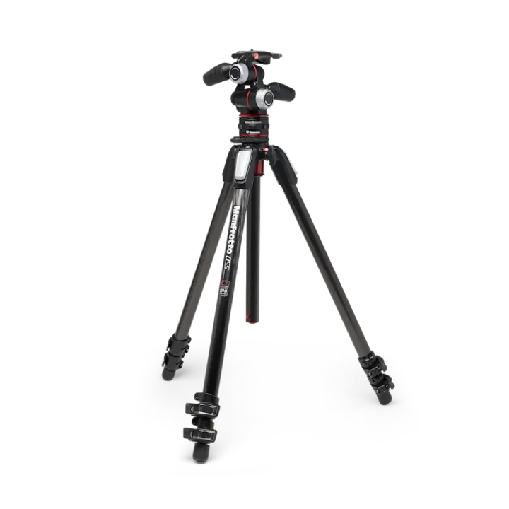 Manfrotto 055 Carbon Fibre 3-Section Tripod Kit with XPRO 3-Way Head