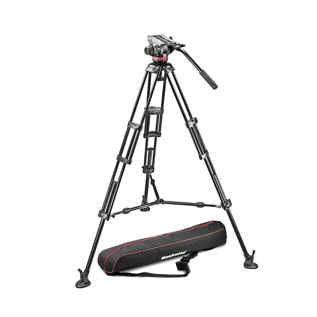 Manfrotto 502 Professional Aluminium Video System with Middle Spreader and Bag