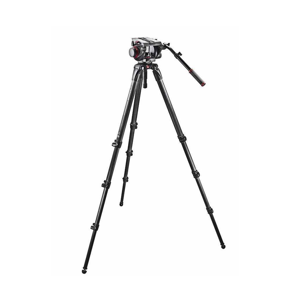 Manfrotto 509HD Fluid Video Head and 536 Carbon Fibre Single Leg Tripod Kit