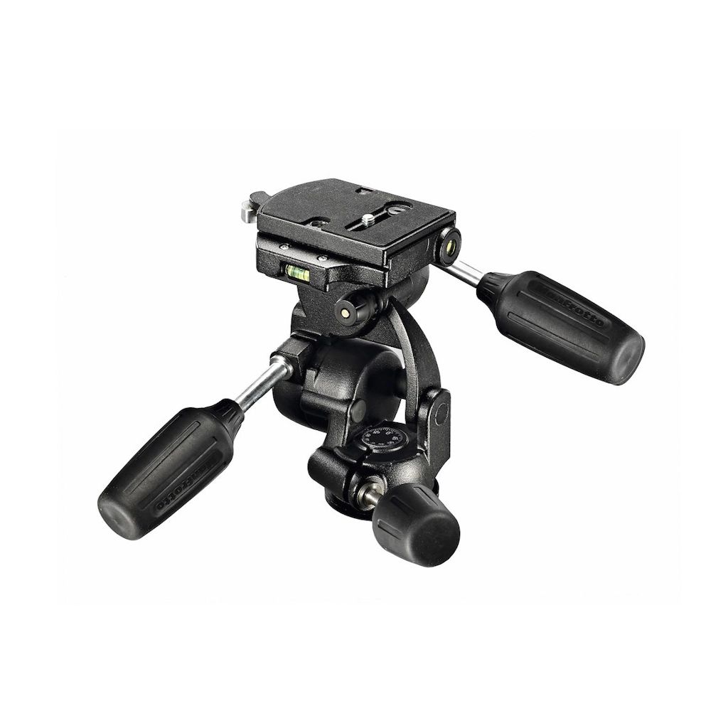 Manfrotto Standard 3-Way Tripod Head with Quick Release Plate