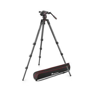 Manfrotto Nitrotech 608 Fluid Video Head and 536 Carbon Fibre Single Leg Tripod