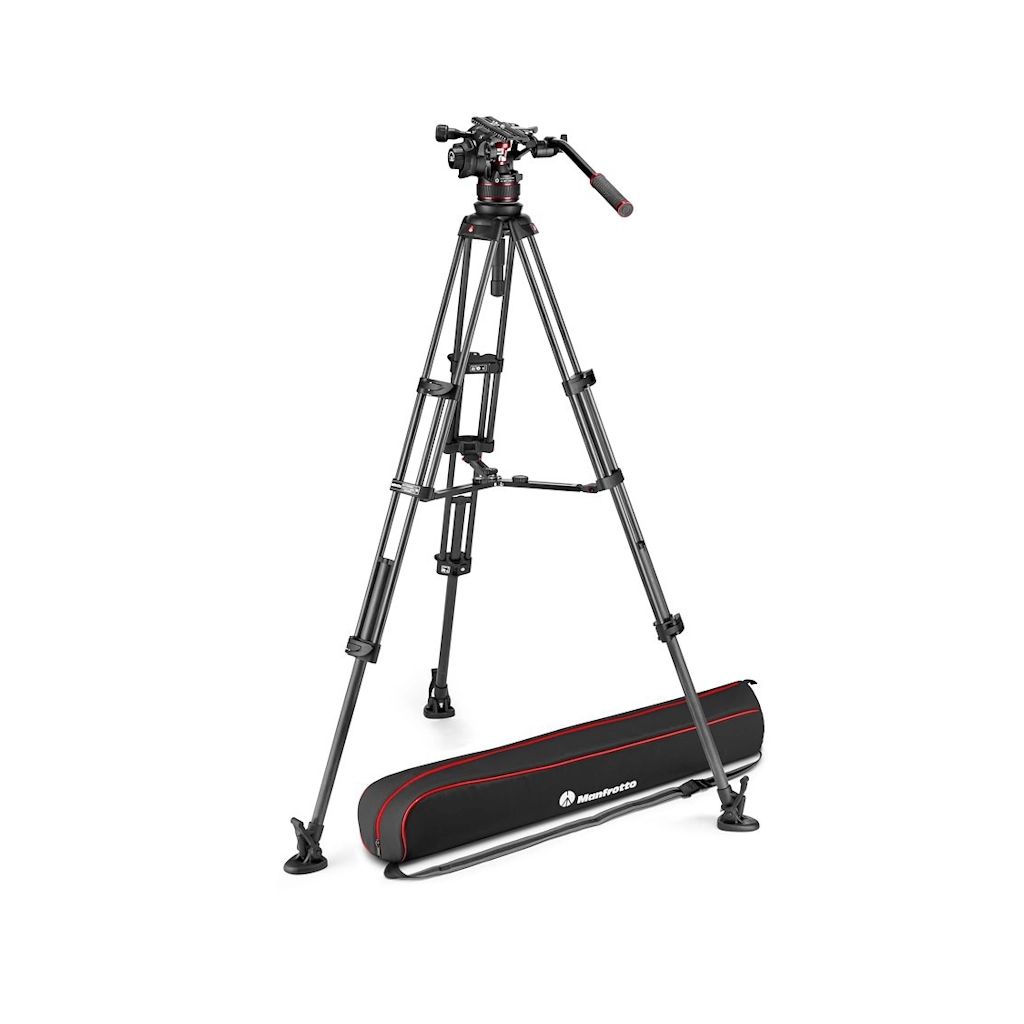 Manfrotto Nitrotech 612 Carbon Fibre Twin Leg Tripod with Middle Spreader