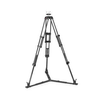 Manfrotto Carbon Fibre Twin Leg Video Tripod with Ground Spreader 100/75mm Bowl