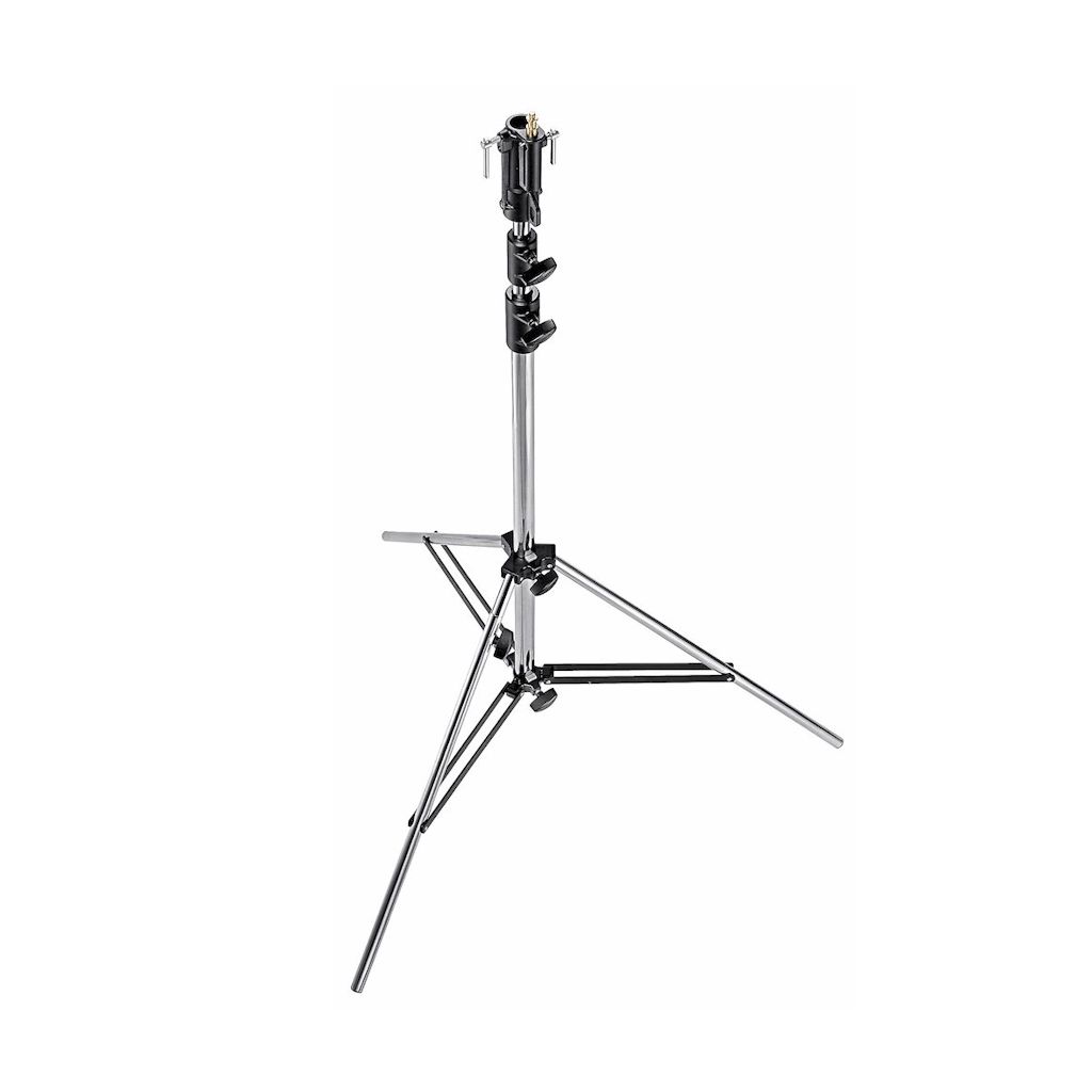 Manfrotto Chrome 3-Section Senior Light Stand with Levelling Leg
