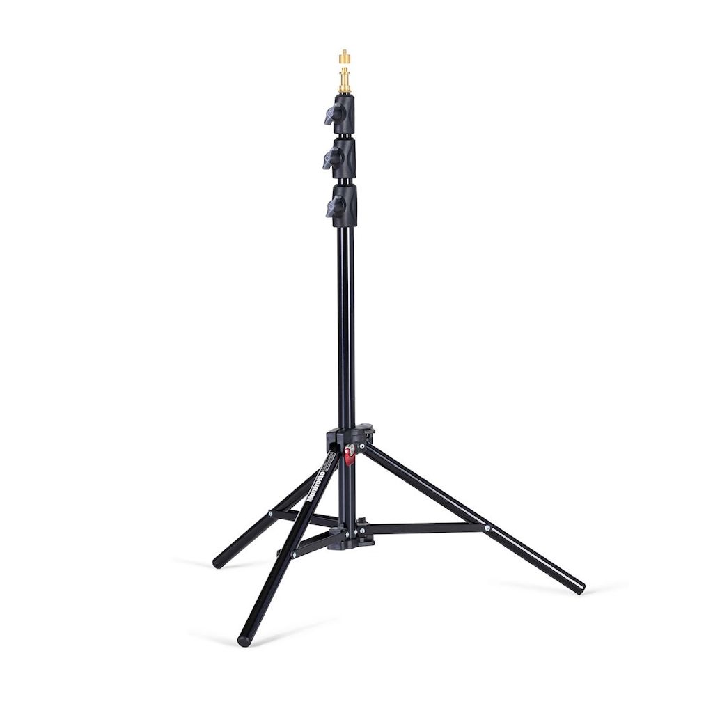 Manfrotto Mini Compact Air-Cushioned Aluminium Light Stand, Black, Pack of 3