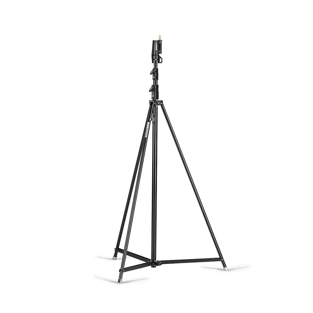 Manfrotto Tall Cine Stand with Levelling Leg, Black Steel