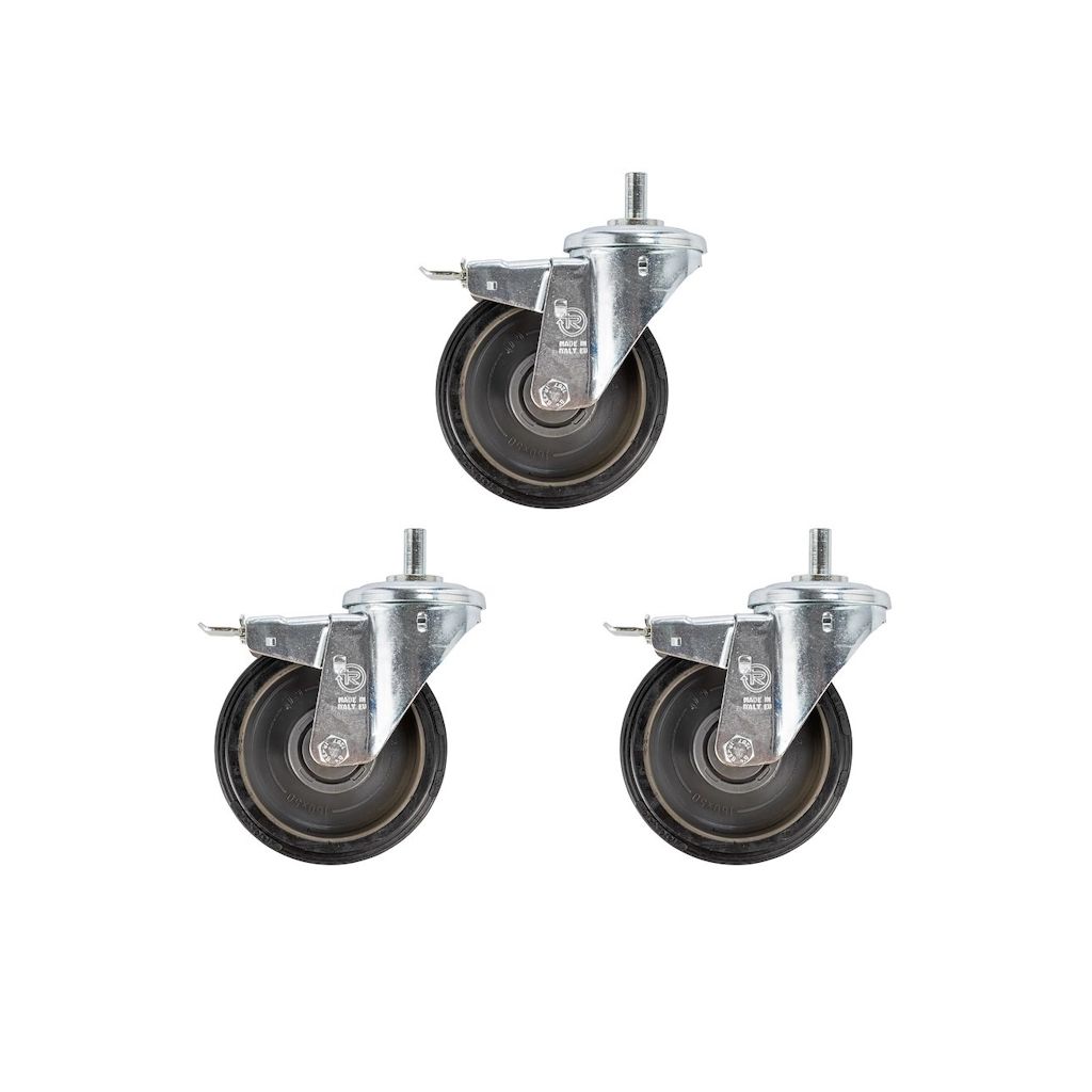 Manfrotto 100mm Wheel Set with Brakes for Lighting Supports