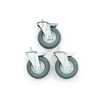 Manfrotto 200mm Wheel Set with Brakes for Lighting Stands