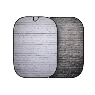 Manfrotto Urban Collapsible Background 1.5x2.1m Plain White and Industrial Grey