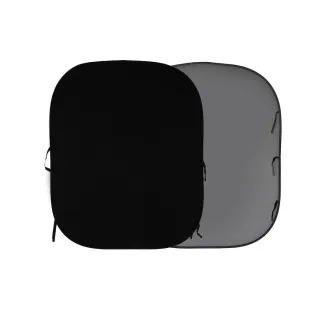 Manfrotto Lastolite Plain Collapsible Background 1.8 x 2.15m Black and Mid Grey