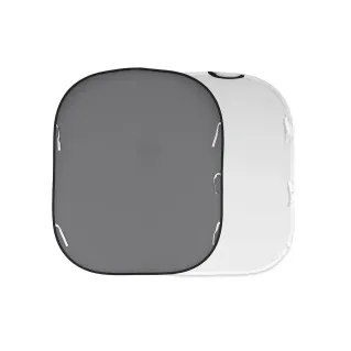 Manfrotto Plain Collapsible Background 1.8 x 2.15m White and Mid Grey