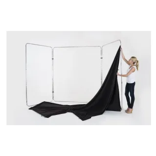 Manfrotto Panoramic Background 4m Black with Frame