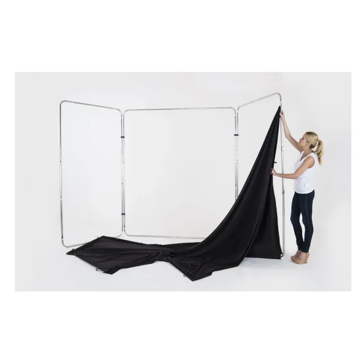 Manfrotto Panoramic Background 4m Black with Frame
