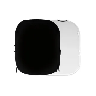 Manfrotto 1.5x1.8m Plain Collapsible Background Black / White