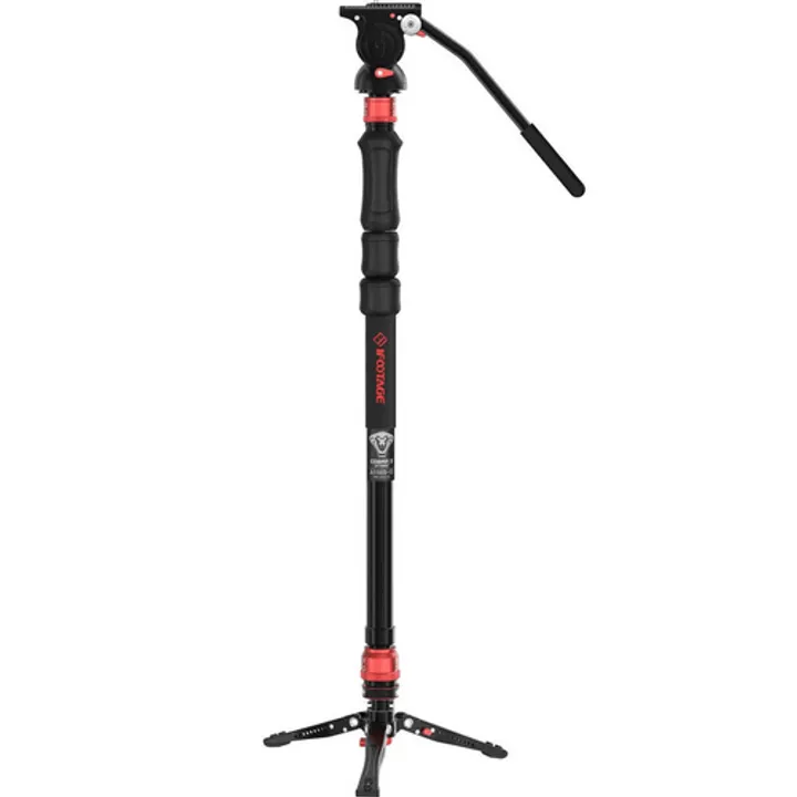 iFootage Cobra 3 Strike CB3 A150S - III Monopod & Komodo K5S Fluid Head Bundle