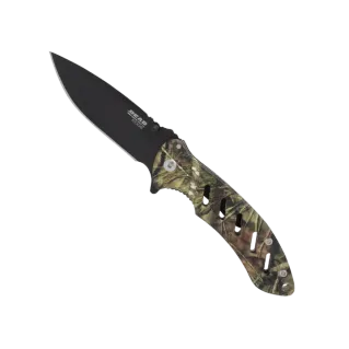 Bear Edge 4 1/4" Frame Lock Flip Knife - Camo Real tree