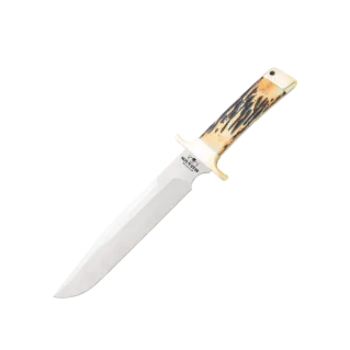 Bear & Son 15" Freedom Fighting Bowie Cocobola Knife with Leather Sheath