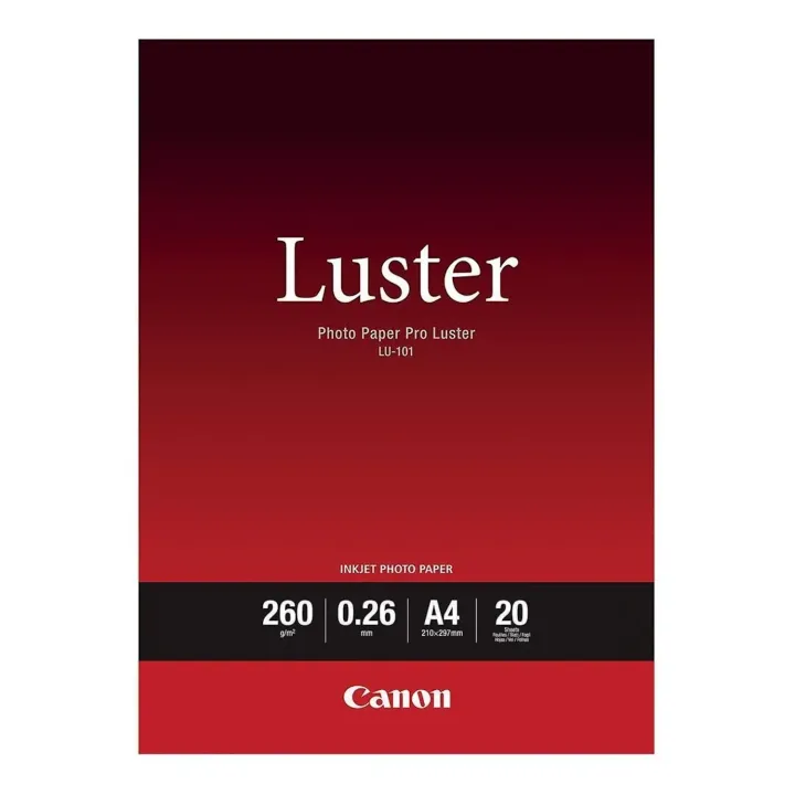 Canon Luster Photo Paper 260GSM A3 20 Sheets - LU101A3