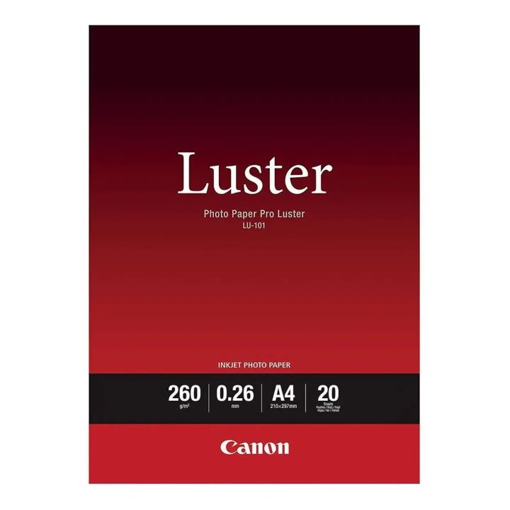 Canon Luster Photo Paper 260GSM A2 25 Sheets - LU101A2 **