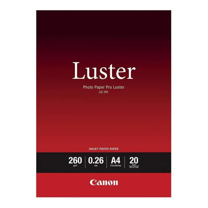 Canon Luster Photo Paper 260GSM A2 25 Sheets - LU101A2