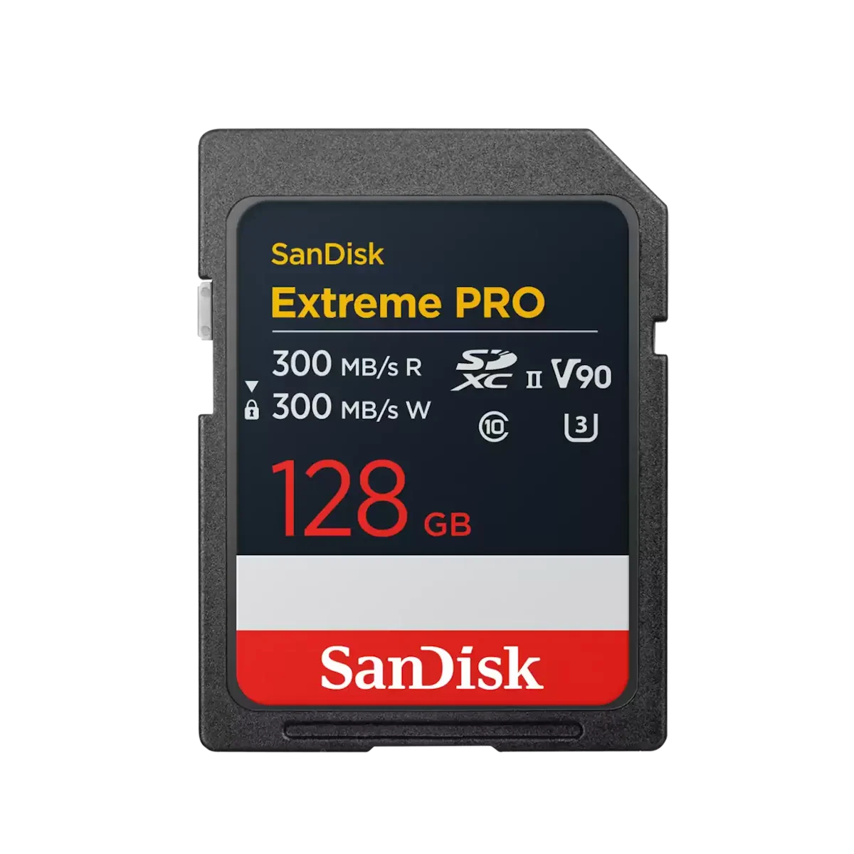 SanDisk Extreme Pro 128GB 300/300MB/s UHS-II C10 V90 Card
