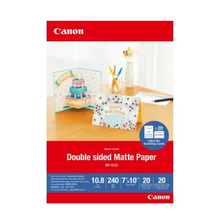 Canon Matte Greeting Cards D.Sided w/ envelope 240GSM 7x10" 20 pack - MP101D7x10