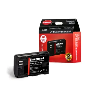 Hahnel HL-E6P Battery 2000mAh 7.2V for Canon LP-E6 / E6N / E6NH / E6P