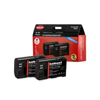Hahnel HL-E6P Twin Pack Battery 850mAh 7.2V for Canon LP-E6 / E6N / E6NH / E6P