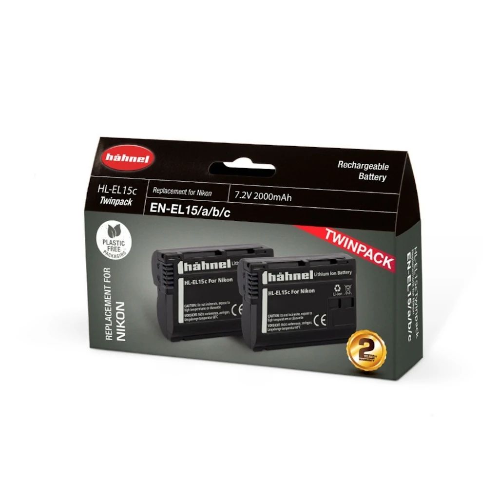 Hahnel Digital Still Battery HL-EL15c Twin Pack for Nikon 2000mAh 7.0V