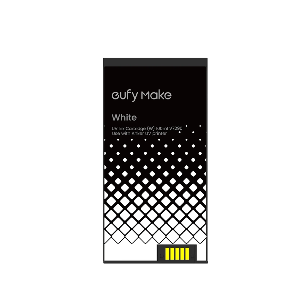 eufyMake UV Ink Cartridge (F, Flexible white, 100ml) for UV Printer E1