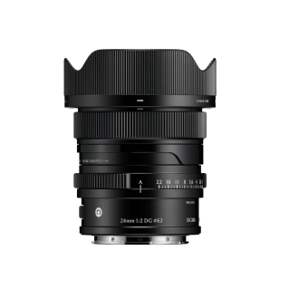 Sigma 24mm f/2 DG Contemporary Lens for L Mount Black