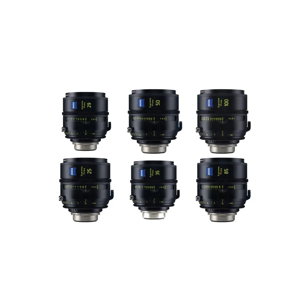Zeiss Supreme Prime Feet Lens Set PL Mount (25mm, 29mm, 35mm, 50mm, 85mm, 100mm)