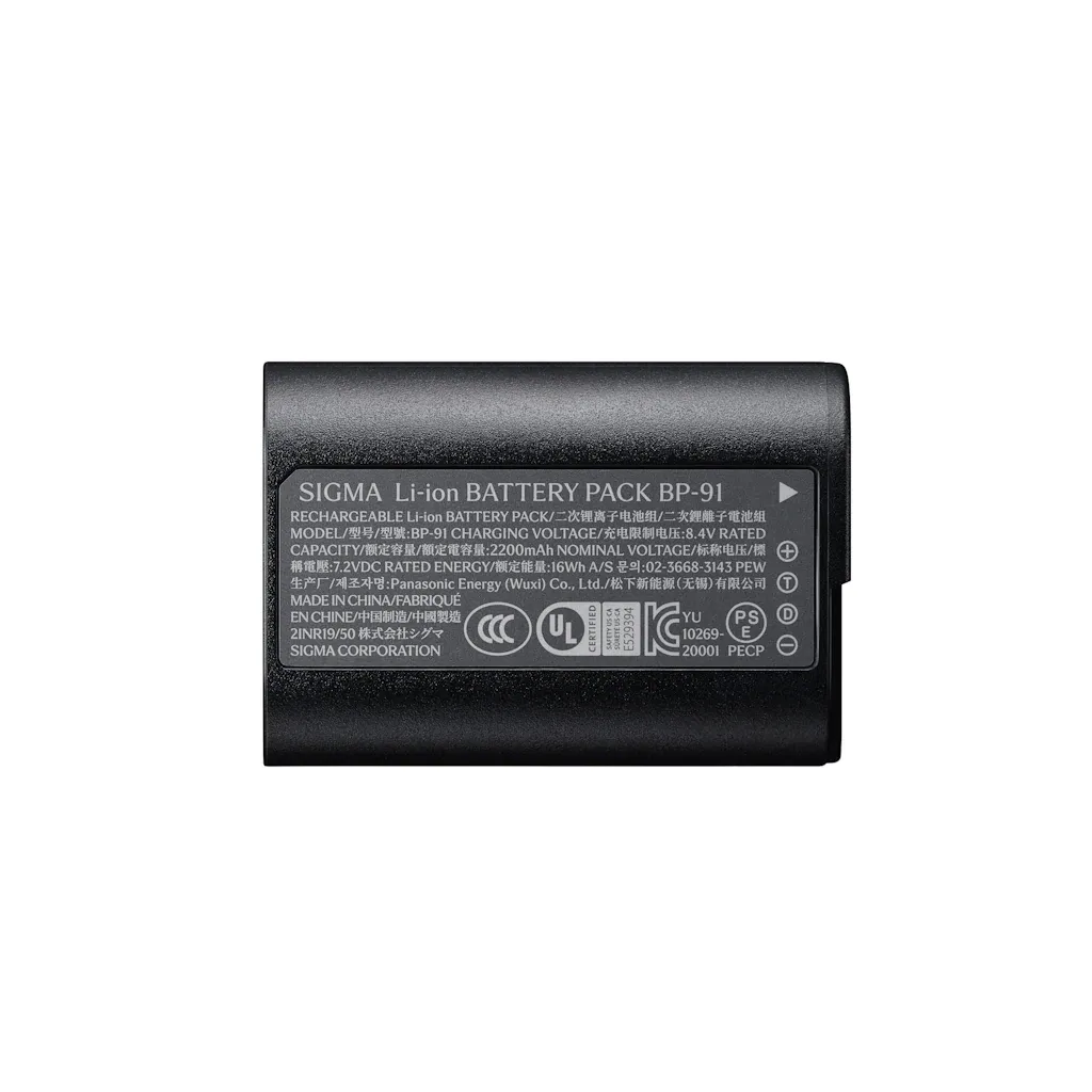 Sigma BP-91A Li-Ion Battery Pack for FP2