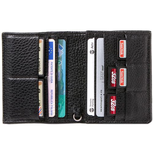 Barber Shop Leather Organiser "Pixie" - Grained Black