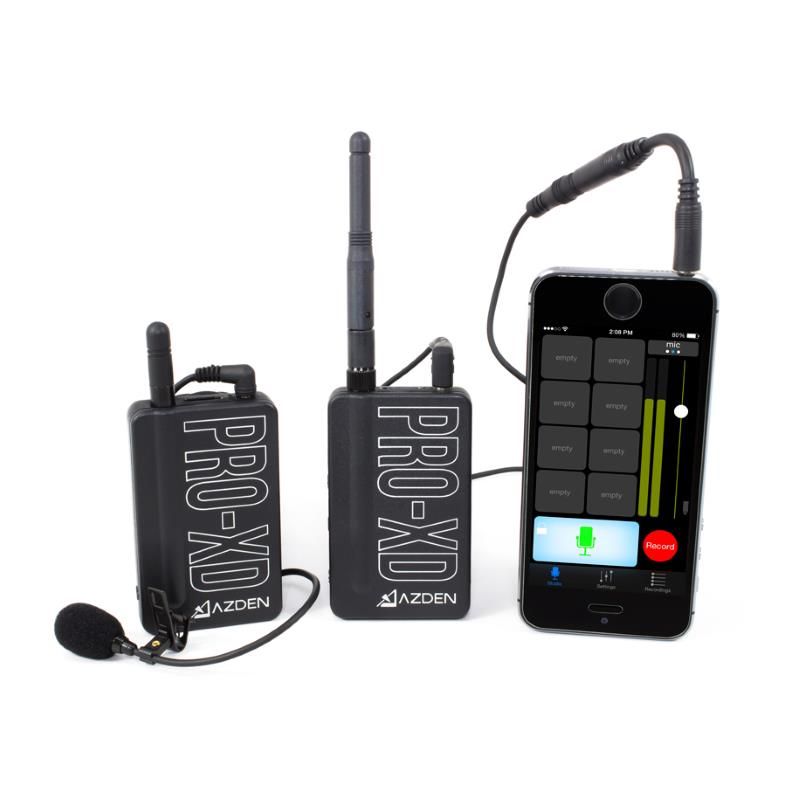 Azden PRO-XD Digital Wireless Microphone System 2.4 GHz Tx-Rx Kit **