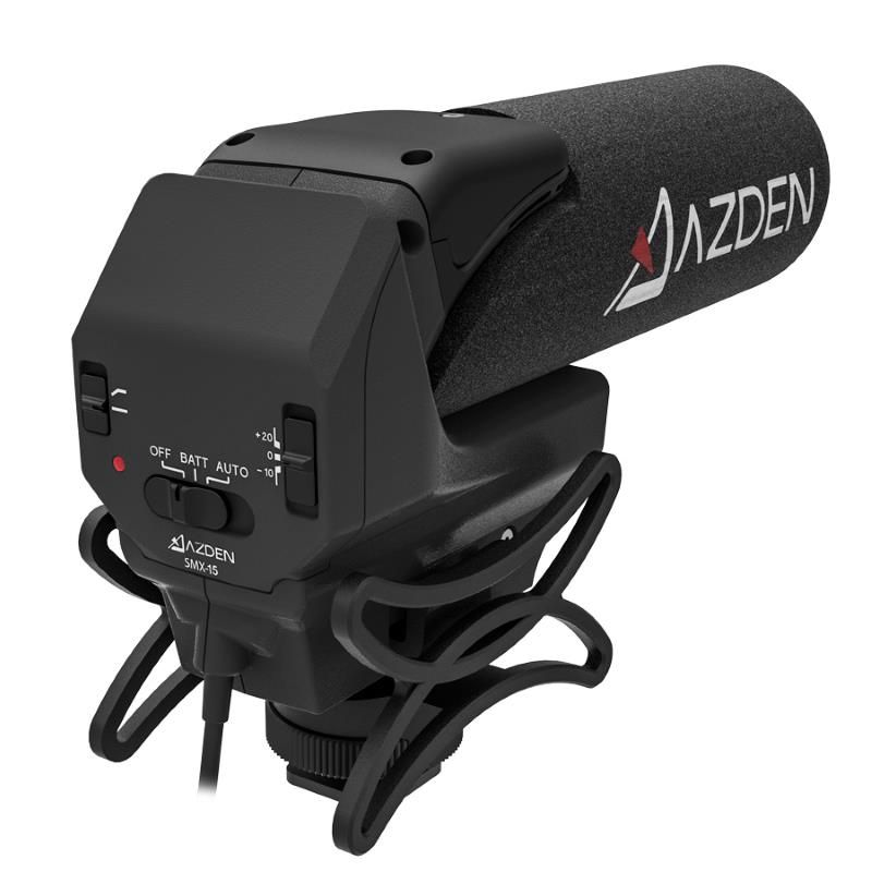 Azden SMX-15 Powered Shotgun Video Microphone 3.5mm 2 x AA Battery **