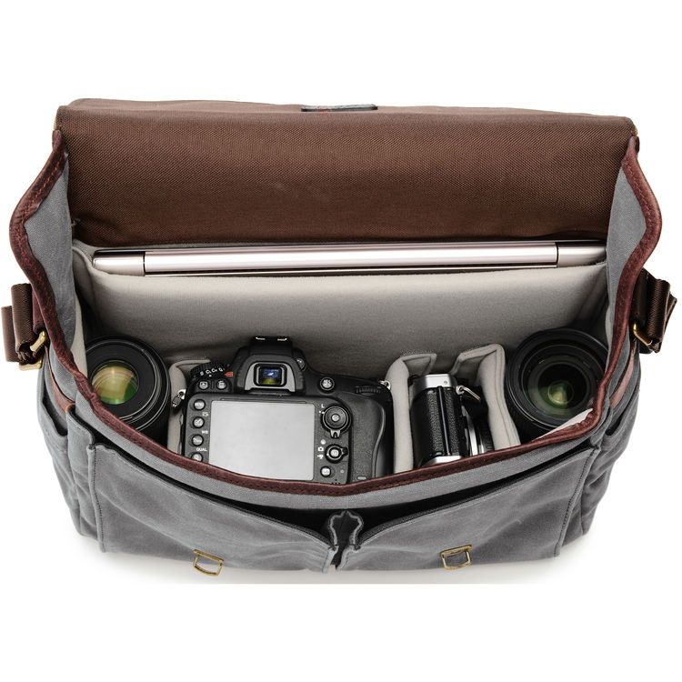 ONA Brixton Messenger Bag - Canvas Smoke
