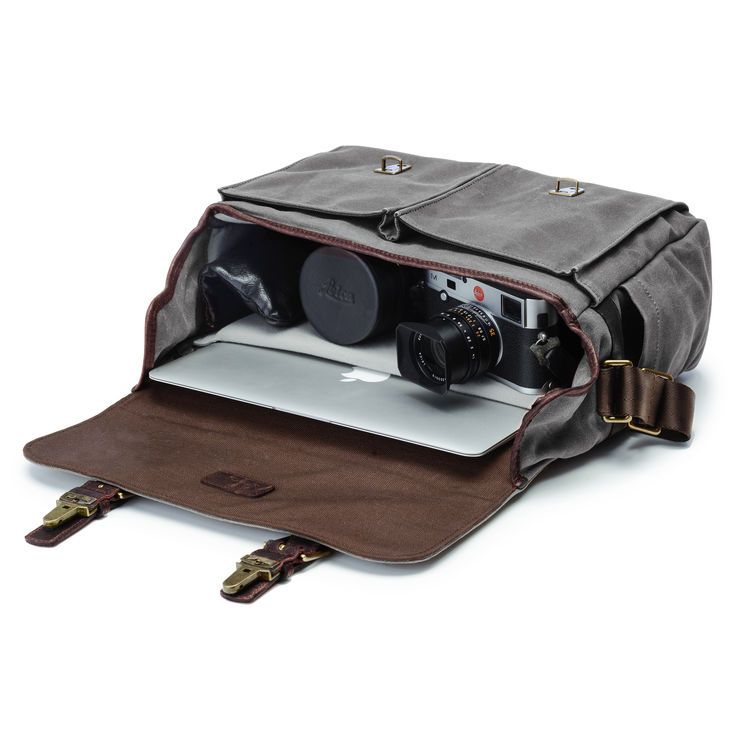 ONA Brixton Messenger Bag - Canvas Smoke