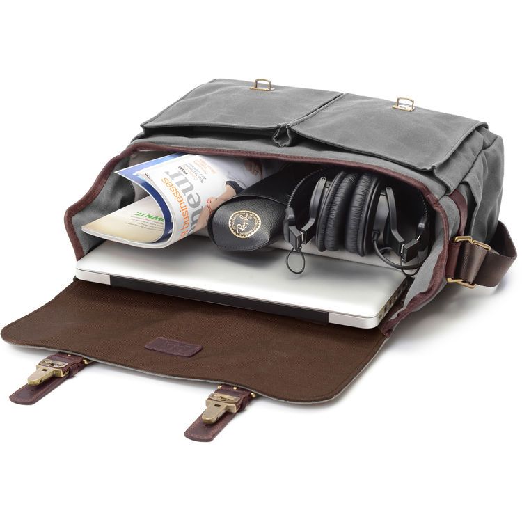 ONA Brixton Messenger Bag - Canvas Smoke