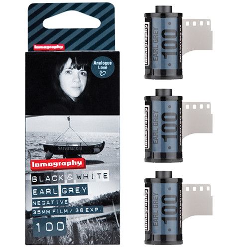 Lomography Earl Grey ISO 100 35mm Black & White - 36 Exposures (3 Pack)