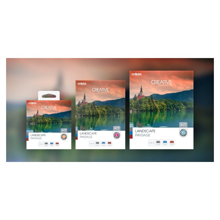 Cokin Landscape Kit X-PRO (XL) Series - GND121S, Blue 123S, Tobacco125