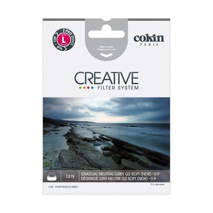 Cokin G2 - ND8 Soft 3-Stop Graduated Neutral Density L (Z) Filter 463119
