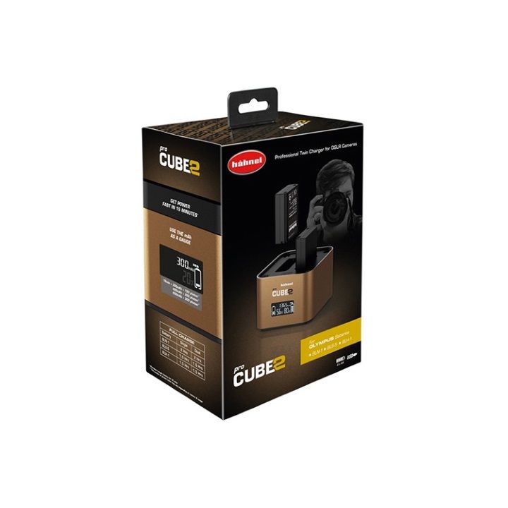 Hahnel Pro Cube 2 charger for Olympus **