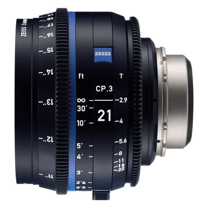 Zeiss CP.3 21mm/T2.9 Feet Compact Prime Cine Lens for Canon EF Mount