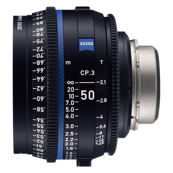 Zeiss CP.3 50mm/T2.1 Feet Compact Prime Cine Lens for Canon EF Mount