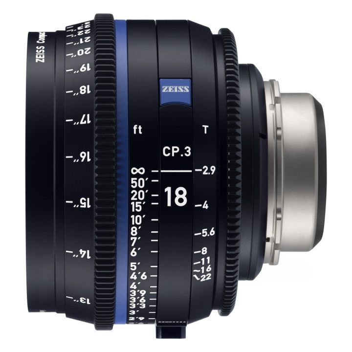 Zeiss CP.3 18mm/T2.9 Feet Compact Prime Cine Lens for Canon EF Mount