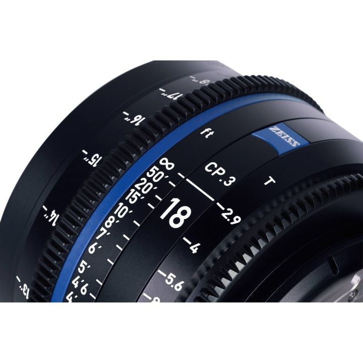 Zeiss CP.3 18mm/T2.9 Feet Compact Prime Cine Lens for Canon EF Mount