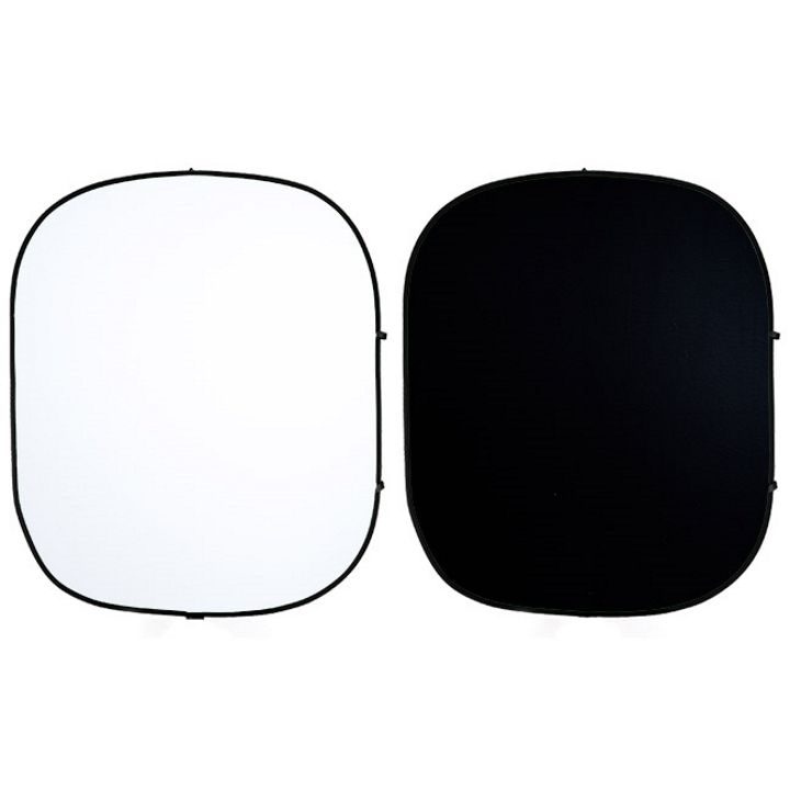Savage Folding Black/White Collapsible 1.52m x 1.83m Backdrop